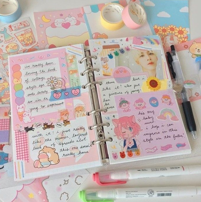cute and soft Personal Diary First Page ideas